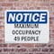 Signmission Maximum Occupancy 49 People, 10 in W x Rectangle, Plastic OS-2PACK-NS-P-710-L-15946 - alternate 8